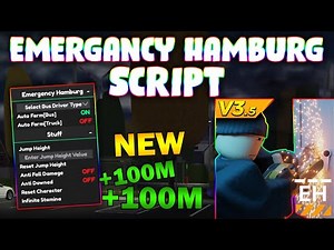 *NEW* Emergency Hamburg Script (PASTEBIN 2024) (AUTOFARM, JUMP HEIGHT, SILENT AIM, 120K IN MINUTE)