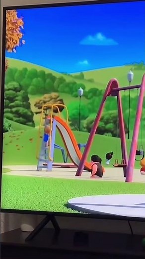 Da Boss Baby falling off kid slide