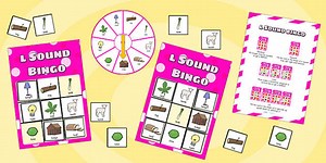 l Sound Bingo Game with Spinner