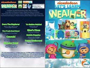 Nickelodeon Nick Jr Let’s Learn: Weather DVD 📀