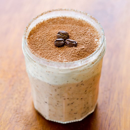 Tiramisu Overnight Oats - (High Protein, High Fiber!)