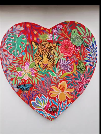 Corazón Valiente (2025) #instaartist #artecontemporáneo #artevivo #kunst #artprocess