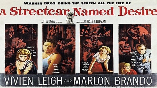 ASA 🎥📽🎬 A Streetcar Named Desire (1951) a film directed by Elia Kazan with Vivien Leigh, Marlon Brando, Kim Hunter, Karl Malden