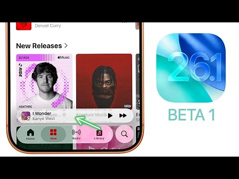 iOS 26.1 Beta 1 Released - What's New?