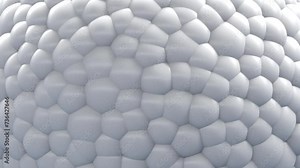 Multiplying Cells. This stock motion graphics video shows white cells popping and multiplying in slow zoom out. Stock Video