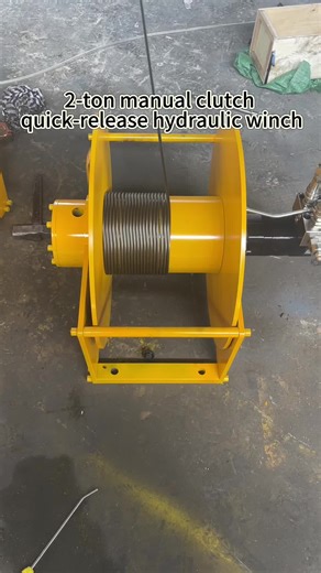 Hydraulic Winch: 2-Ton Manual Clutch Quick Release