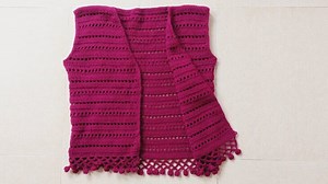 beautiful crochet jacket for xs size (subtitles available )