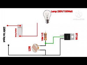 How To Make 230V Ac Automatic Night Lamp Circuit Diagram Using BT136