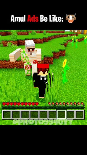 "Minecraft version of Amul Ad is too funny! 😂" | @Proto9940YT | #minecraft #minecraftshorts