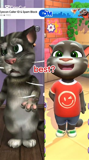 😂 Nail Attack Tom 😱 Left Tom Light Ke Sath Upar Latak Gayi | Split Screen