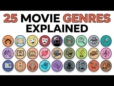 "25 Movie Genres Explained in 5 Minutes."