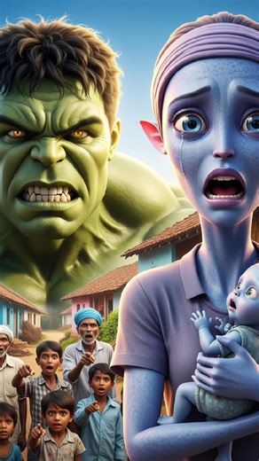 Hulk ne bachaya alien k baby ko