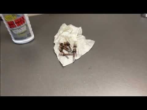 Removing rust from drums and tension rods