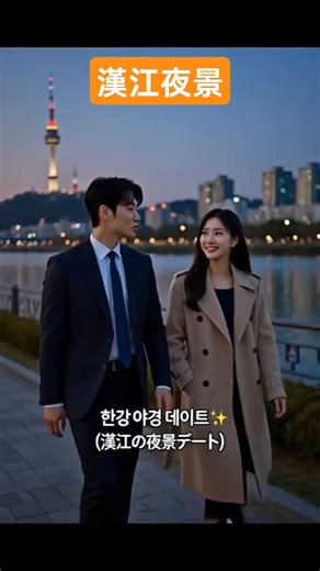 #15_[18-second Korean Opa] Romantic Han River night view "Shall we walk for a bit?"#KoreanOppa