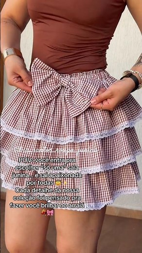 Saia de babado para festa junina, temos as mais bonitas #roupajunina #festajunina #livedesaojoao