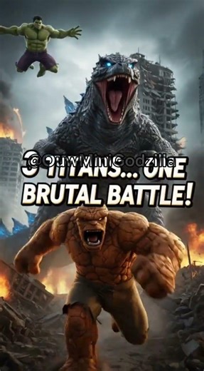 Hulk & The Thing vs Godzilla 💥 Who’s Gonna Win?!