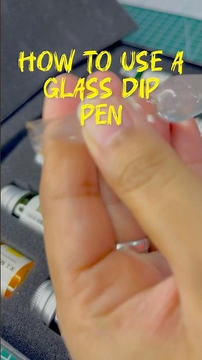 How to Use a Glass Dip Pen ✨ | Calligraphy Tips for Beginners #shorts #shortvideo #ytshorts #viral