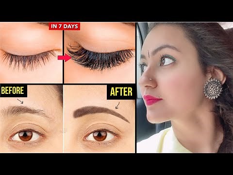 How To Grow THICK EYEBROWS & LONG EYELASHES Naturally | 100% Results in Just 2 Weeks