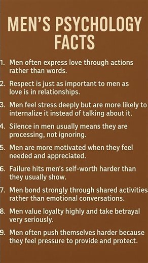 Men’s Psychology Facts | 10 Powerful Truths About How Men Think and Feel