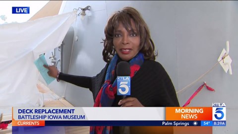 Battleship Iowa deck replacement