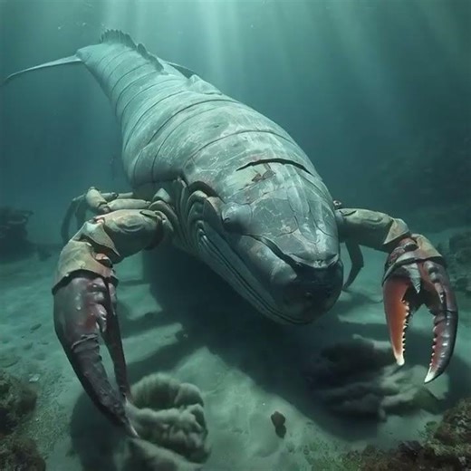 Whale and Crab Hybrid Animal | Armored Giant Ocean Creature