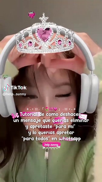 𖥔 ࣪˖ ꒰ ◡̈𖥔 ࣪˖𖥻 Tutorial de como deshacer un mensaje que eliminaste sin querer! ☂️ꗃ ib: ¿? .º•*☆┊🎧┊ 🛍 ┊ #helpsunnyy #fyo #viral #domelipa #creadoparaayudar