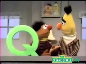 Classic Sesame Street - Ernie, Bert and the Q game