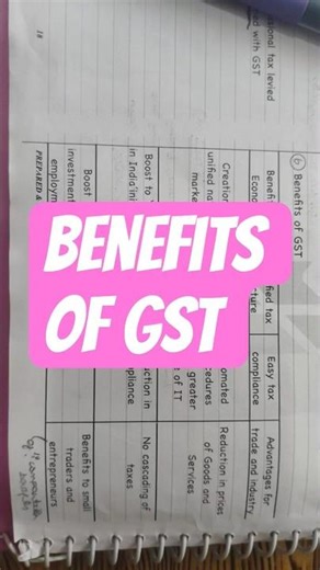 benefits of GST