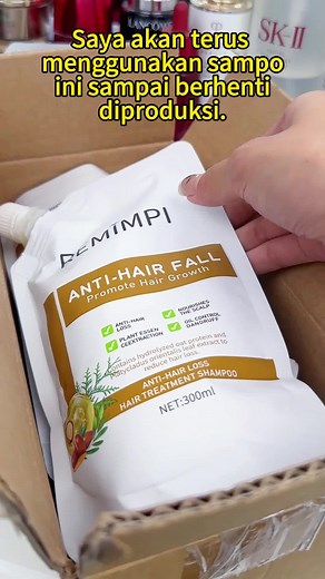 Terima kasih #remimpishampo ,cuma pakai 4 paket,rambut sdh tebal dan pangjang,coba deh#rambuttipis #rambutrontok #remimpireviewjujur