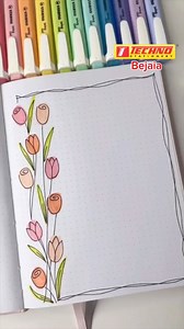 Idée pour décorer la page de garde de ses cahiers 😍 #techno #diy #stabilo #pagedegarde #cahiers #surligneur #techno #bejaia06 | Techno Stationery - Bejaia