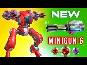 Minigun 6 & Cheetah - Mech Arena New Weapon