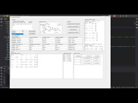 Using python to develop a Finite element method(FEM) program for truss structure