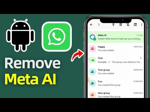 How To Remove Meta AI on WhatsApp | Delete Meta AI in WhatsApp | Hide AI Button
