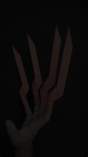 Origami Freddy Krueger Finger Blades - Halloween Claws Tutorial