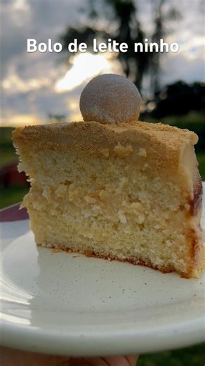 BOLO DE LEITE NINHO cremoso e fofinho do jeito que a gente ama 🤍