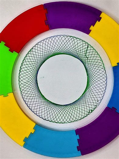 Hypnotic Spirograph Art 🔵 Satisfying #spirograph #asmr #spiralux #loop #art