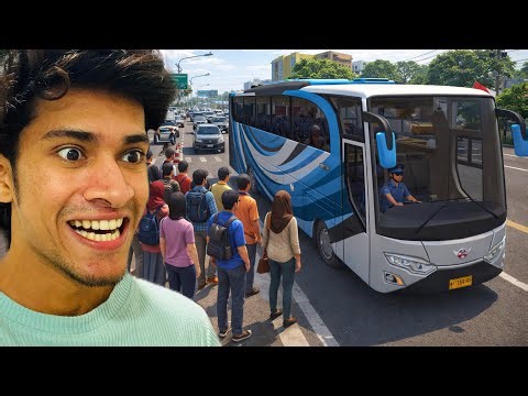 I Became a Bus Driver in Indonesia 🇮🇩 | Bus Simulator Indonesia