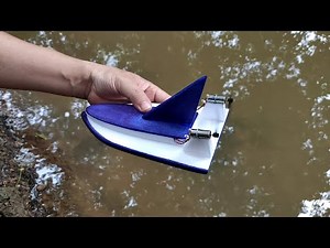 Teste do Aero Barco de Controle Remoto 100% Caseiro com Arduino Versão com 2 motores