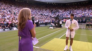 392K views · 8.6K reactions | "I'm really happy for you." Carlos Alcaraz is full of class as he congratulates his rival and friend, Jannik Sinner  #Wimbledon | Wimbledon | Facebook