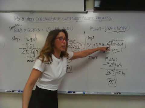 Multi-step Calculations with Significant Figures