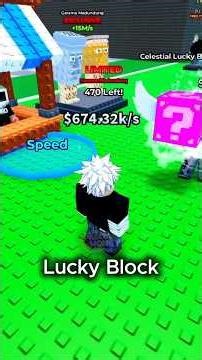 LUCKY BLOCK!! OPEN LUCKY BLOCK DI RUN FOR BRAINROTS!! #roblox #rblx