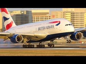 TOP 8 Airbus A380-800 Landings! Which Airline Lands the A380 Best? [Full HD]