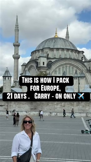 43 pages of exactly what to pack for a 21-day trip — carry-on only. This is my travel capsule wardrobe planner and it covers everything: a full packing checklist, 24 pre-built outfits broken down by top, bottom, layer, shoes, and bag, sightseeing to night out looks, a laundry strategy so you actually pack less, travel day tips, and shoppable links for every piece. It’s built around a black, white, and grey palette so everything mixes and nothing is wasted. Save this if you have a trip coming up.