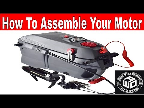 JONNY BOAT BASS 100 KAYAK - TROLLING MOTOR ASSEMBLY & UNBOX