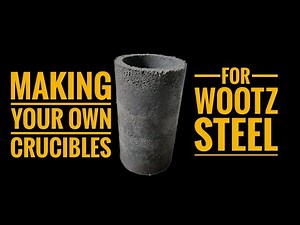 Making crucibles for Wootz steel #wootz #steel #damascus #ancient