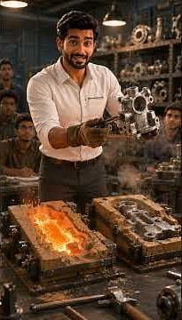 Casting Process Explained in 60 Seconds | Mechanical Engineering