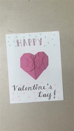 VALENTINES DAY ORIGAMI CARD 💗💗