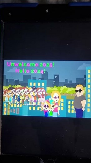 Unwelcome 2025 Hello 2024 (Sonia panda animations)