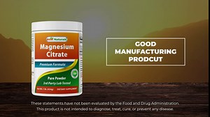 Best Naturals Magnesium Citrate Powder 1 Pound (1 LB (Pack of 1))