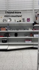 Mini couches are back at Ross Dress for Less in colors I didn’t see last time! #coralstinyworld #dollhousefurniture #miniatures #dollstagram #adultdollcollector #rossdressforless #yesforless | Corals Glass